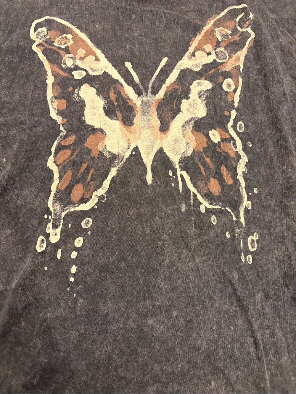 Lotus Fashion Washed Butterfly Graphic Tee - Picture 3 of 6